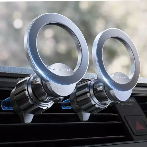 LISEN Supporto Auto Magnetico Magsafe 360° per iPhone 15 Pro Max e Smartphone