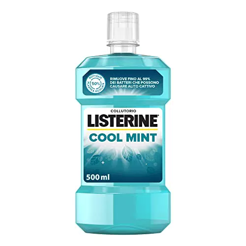 LISTERINE, Collutorio, Coolmint, a Base di Oli Essenziali Antibatterici di Menta