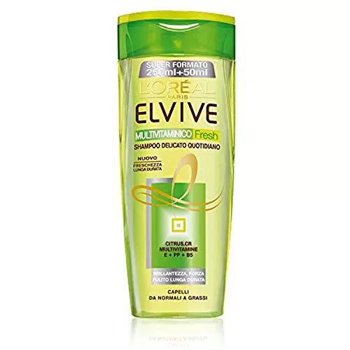 L'Oréal Elvive Shampoo Delicato per Capelli Normali a Grassi