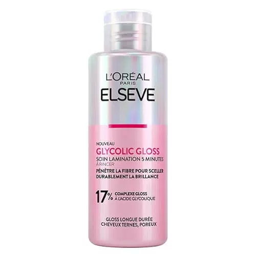 L'Oréal Paris Elseve Glicolico Gloss - Trattamento Laminazione Capelli Porosi Brillantezza - 200 ml