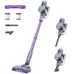 Aspirapolvere senza Fili Lubluelu 27000pa 220W: Potente Scopa Elettrica con Autonomia 50min, Spazzole Antigroviglio e 2 Filtri