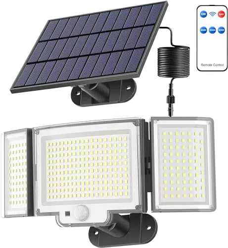 Lampada Solare da Esterno Super Luminosa con Sensore di Movimento