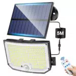 Luce Solare Led Esterno con Sensore di Movimento - Faro Led da Esterno Solare IP65