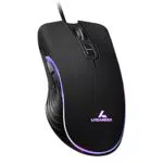 LYCANDER Mouse Ottico USB con DPI Regolabile Fino a 6400 - 7 Pulsanti e LED