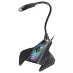Mars Gaming Microfono Gaming USB RGB Flessibile - Nero