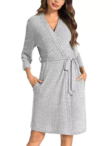 Marvmys Giacca da Mattina Donna a Manica 3/4 Leggera e Traspirante