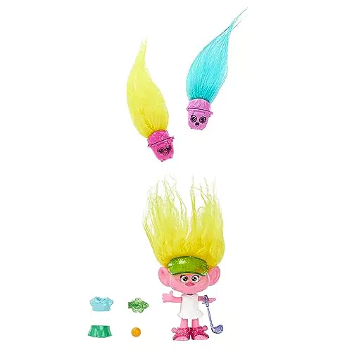 Mattel Trolls 3 - Hair Pops Viva: Bambolina con Capelli Gialli e Accessori a Sorpresa