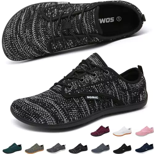 Scarpe da Corsa Merdoo Trail Running Barefoot Unisex - Nero