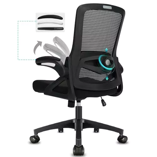 Sedia da Ufficio Ergonomica Milacyee con Braccioli Regolabili e Supporto Lombare 4D