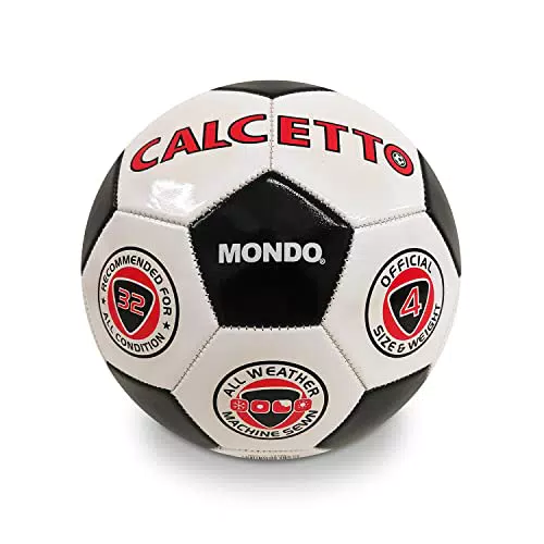 Mondo Toys - Pallone da Calcio Cucito CALCETTO MONDO - Size 4