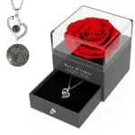 Regalo Rosa Stabilizzata Mondeal: Idee Regalo Natale Donna, Anniversario Compleanno Matrimonio.