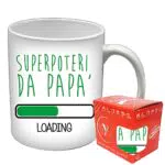 Tazza Standard Ceramica Personalizzata per Papà con Superpoteri