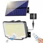 Faretto Solare a Led da Esterno con Sensore di Movimento - Illuminazione a 270° IP65 Impermeabile