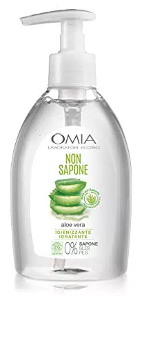 Omia - Sapone Eco Bio con Aloe Vera: Idratante e Addolcente - 300 ml