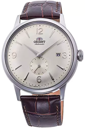 ORIENT Orologio Analogico Automatico Uomo con Cinturino in Pelle