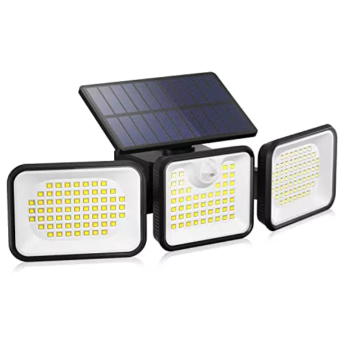 OUSFOT Faretto Led Solare da Esterno con Sensore di Movimento