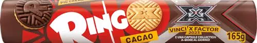 Pavesi Snack Ringo Cacao, Biscotti Farciti al Cioccolato - Ideali per Merenda