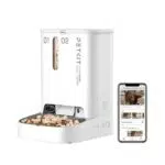 Petkit Distributore Automatico Cibo con Telecamera HD per Gatti e Cani, WiFi, Posizionamento AI Pet