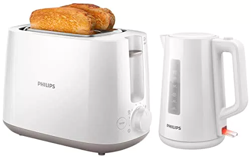 Philips Tostapane - 2 Fette, 8 Impostazioni, Scongelamento e Scalda Brioche Integrato