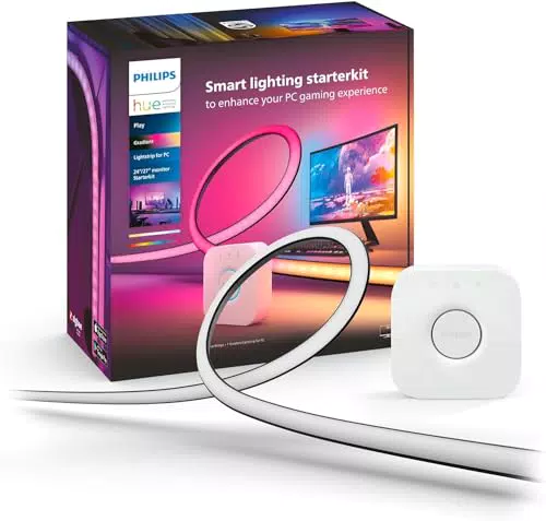 Philips Hue Play Lightstrip per PC con Hue Bridge Incluso