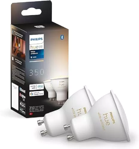 Philips Hue White Ambiance 2 Faretti LED Smart GU10 5W Dimmerabili