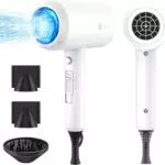 Slopehill Phon Ionico Professionale con Motore AC 1800w e 3 Impostazioni di Temperatura