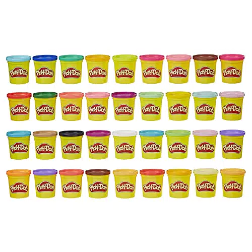 Play-Doh Mega Pack: Confezione 36 Barattoli Colorati per Attività Creative