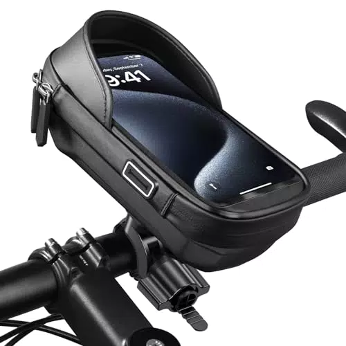 Supporto Smartphone Bici Impermeabile con Parasole e Touch Screen