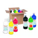 Tempere Lavabili per Bambini PRIMO - Set da 6 Colori con Dosatore