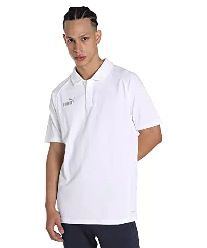 PUMA Teamfinal-Polo Casual, Shirt Uomo, Grigio Chiaro