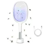 Racchetta Zanzare Elettrica oSZANQo con Illuminazione UV Ricaricabile - Casa Giardino Campeggio Interni Esterni