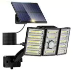 Luce Solare Led Esterno con Sensore di Movimento - Faretti Solari a Led Impermeabile per Giardino e Garage
