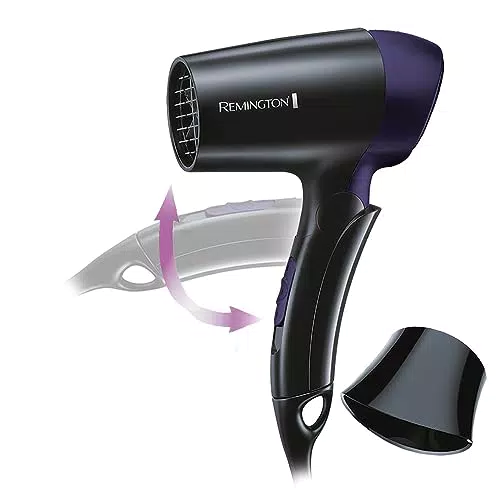 Asciugacapelli Remington da Viaggio con Bocchetta per Styling e 2 Livelli di Riscaldamento