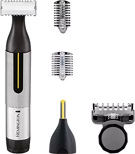 Remington Omniblade: Rasoio Ibrido per Viso e Corpo Impermeabile con Pettine Regolabile - Nero