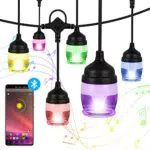 Catena Luminosa Esterno Impermeabile con 16 Lampadine e 256 Modalità - Ideale per Natale, Feste e Giardino
