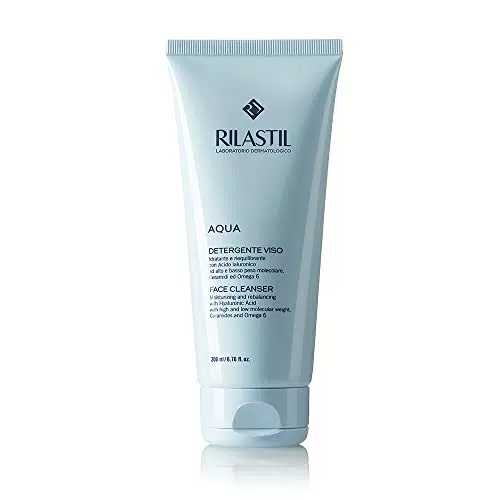 Rilastil Aqua Detergente Viso con Acido Ialuronico - Idratante e Riequilibrante