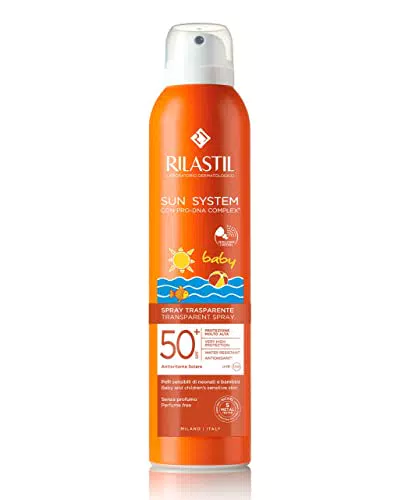 Rilastil Sun System Baby Transparent Spray SPF50+ - Spray Corpo Bambini Trasparente