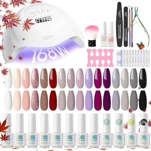 RSTYLE Kit Semipermanente Unghie UV/LED 168W: Smalti Professionali e Strumenti per Manicure