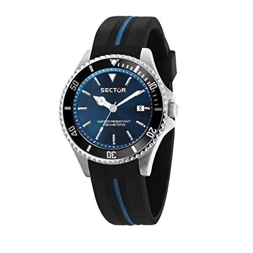 Sector No Limits Orologio Analogico Quarzo Uomo con Cinturino in Silicone