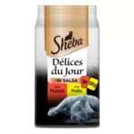 Sheba Délice Du Jour Cibo Umido per Gatti con Manzo e Pollo in Salsa
