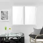 Soleil d'Ocre Tenda Finestra in Poliestere Bianco