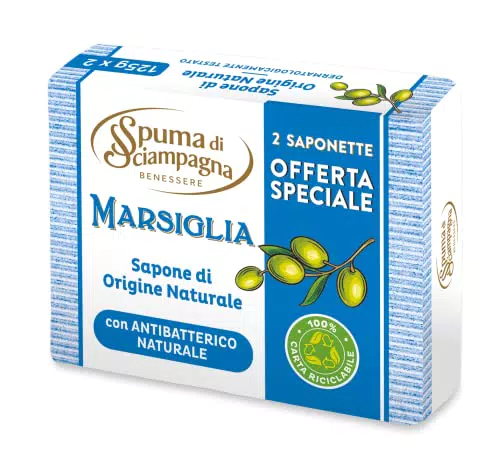 Spuma di Sciampagna Saponetta Naturale Marsiglia