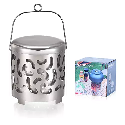 Stufa Riscaldante Portatile da Campeggio in Acciaio Inox - Ideale per Escursionismo e Barbecue all'Aperto