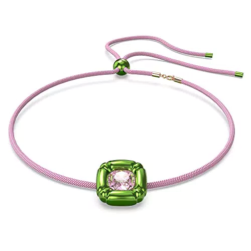 Collana Swarovski con Cristalli di Taglio Cushion - Verde
