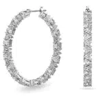 Swarovski Orecchini a cerchio Ortyx, Zirconi Swarovski taglio triangolo