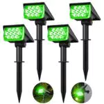 T-SUNUS Faretti Solari da Giardino per Illuminazione Esterna IP65 Impermeabili
