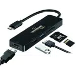 Tecnoware Hub USB Type-C 5 in 1: USB 2.0 e 3.0, HDMI 4K, Slot SDXC, Micro SD