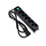 Tecnoware Multipresa con Protezione di Sicurezza e 5 Prese Schuko 10/16 A