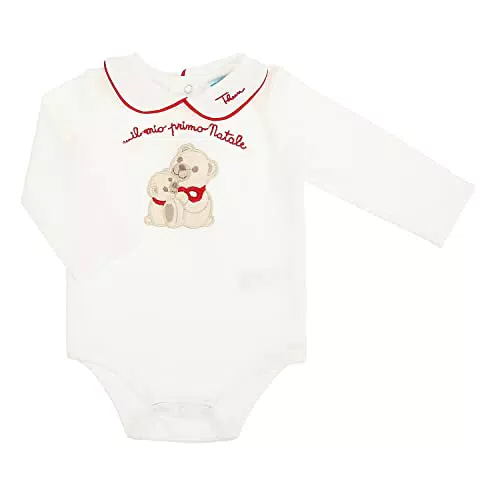 THUN Body 'Il Mio Primo Natale' in Cotone con Orsetto Iconico - Linea OVS