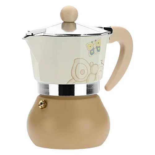 THUN - Caffettiera Moderna Decorata con Farfalle - Linea Elegance